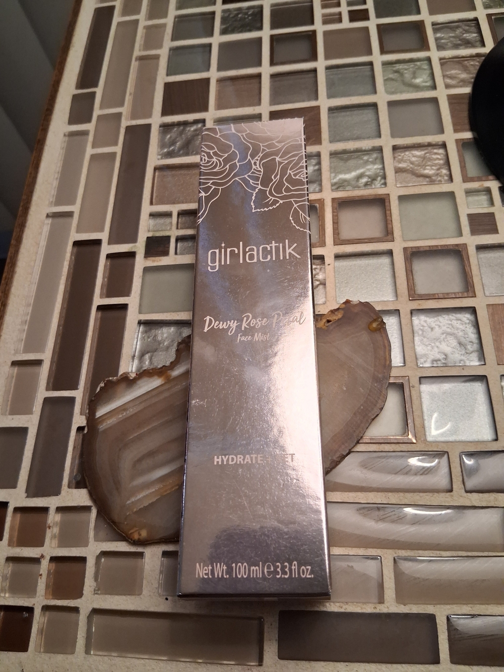 Girlactik Dewy Rose Petal Face Mist - Rose Gold Hydrating Toner
